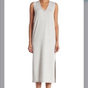 Rag & Bone Phoenix Gray Terry Vee Muscle dress